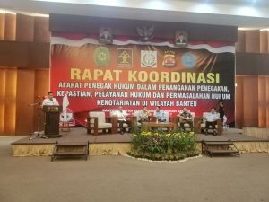 Rapat Koordinasi DILKUMJAKPOL Wilayah Banten