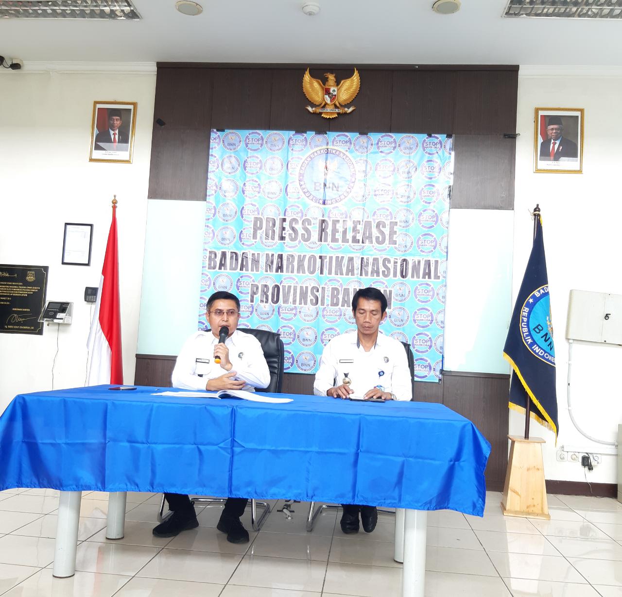 Capaian Kegiatan BNN Provinsi Banten Tahun Anggaran 2019 Dalam Rangka Press Release Akhir Tahun 2019