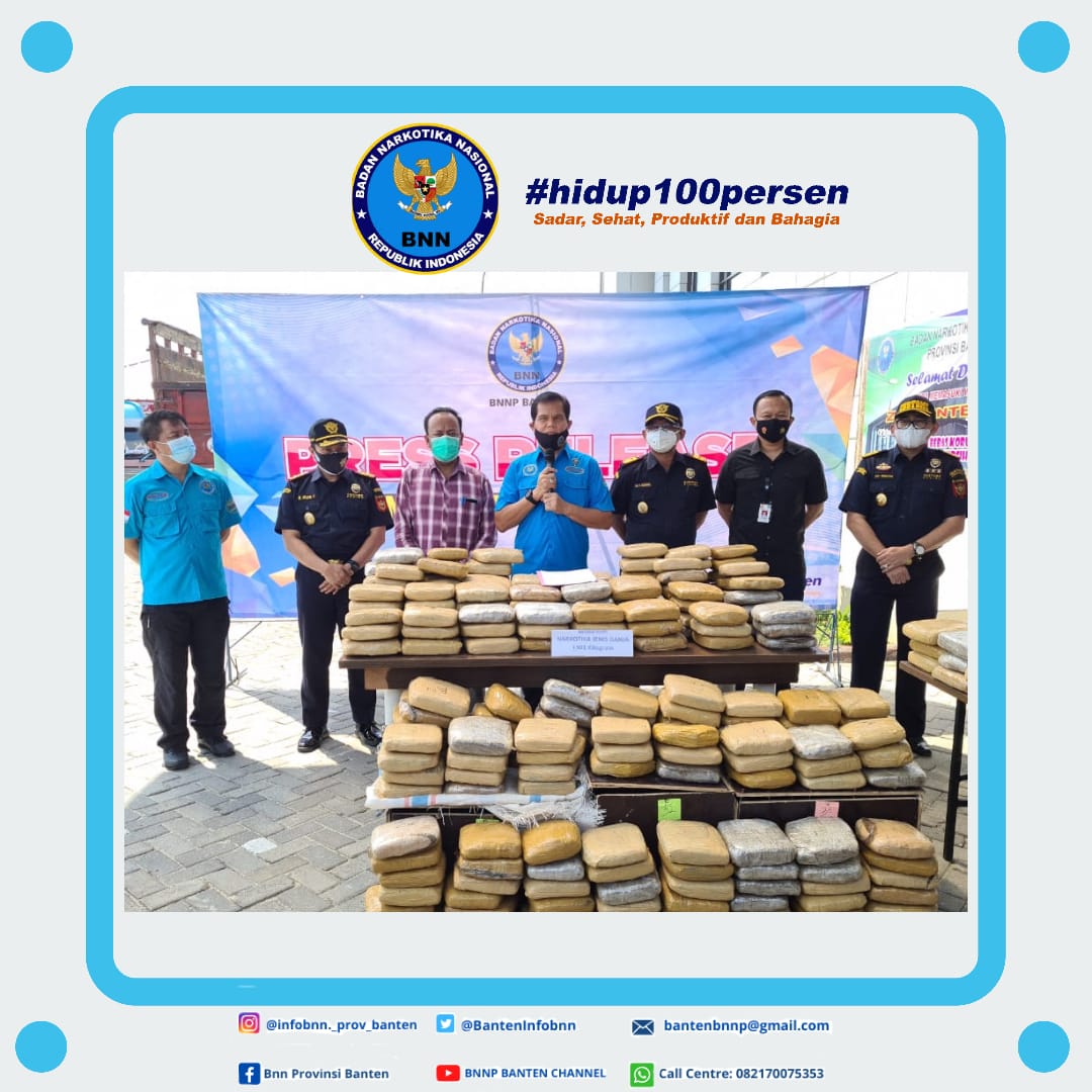 PRESS RELEASE HASIL PENGUNGKAPAN JARINGAN/SINDIKAT NARKOTIKA JENIS GANJA 301 BUNGKUS SEBERAT ± 301 KILOGRAM PRESS RELEASE HASIL PENGUNGKAPAN JARINGAN/SINDIKAT NARKOTIKA JENIS GANJA 301 BUNGKUS SEBERAT ± 301 KILOGRAM