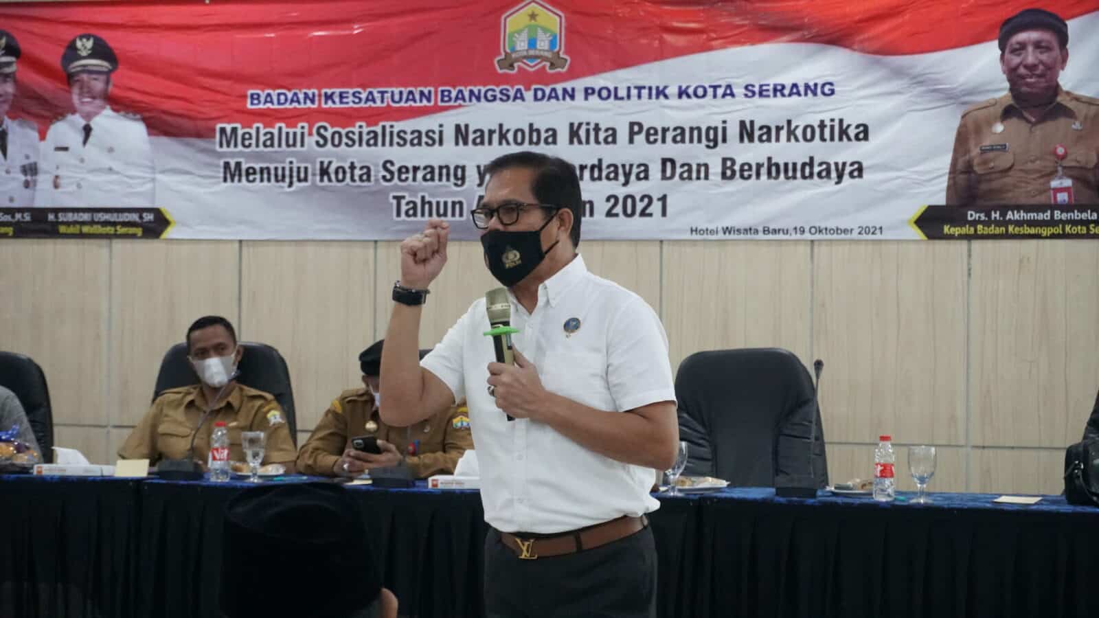 Penuhi Undangan Kesbangpol Kota Serang, Kepala BNNP Banten Berikan Sosialisasi