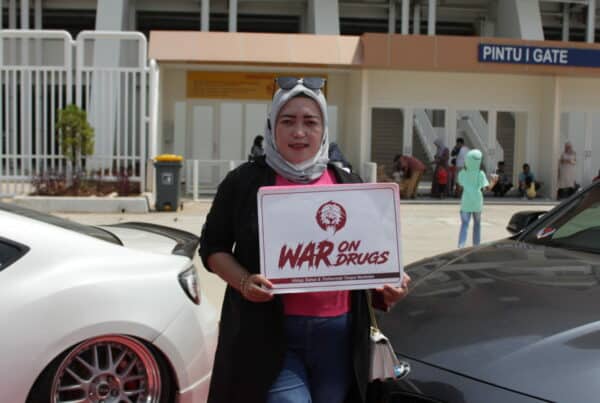 Kampanye War On Drugs di Banten International Stadium