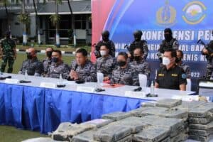 Jenis Narkotika Langka Senilai 1,25 Triliyun Berhasil Digagalkan Penyelundupannya oleh BNNP Banten dan TNI AL