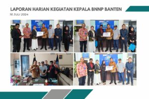 Kepala BNN Provinsi Banten Brigjend. Pol. Drs. Rohmad Nursahid, M.Si. Menerima kunjungan dari Ketua PGRI BPD Banten Kepala BNN Provinsi Banten Brigjend. Pol. Drs. Rohmad Nursahid, M.Si. Menerima kunjungan dari Ketua PGRI BPD Banten