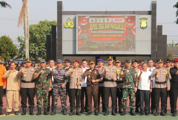 KA BNN Provinsi Banten Brigjend. Pol. Drs. Rohmad Nursahid, M.Si. Hadiri Apel Gelar Operasi Mantap Praja (OMP) di Polda Banten